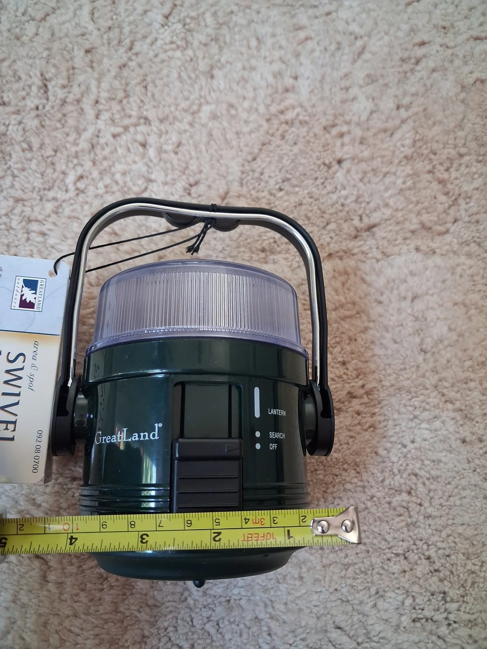 Black Swivel Lantern - Compact LED Travel Light